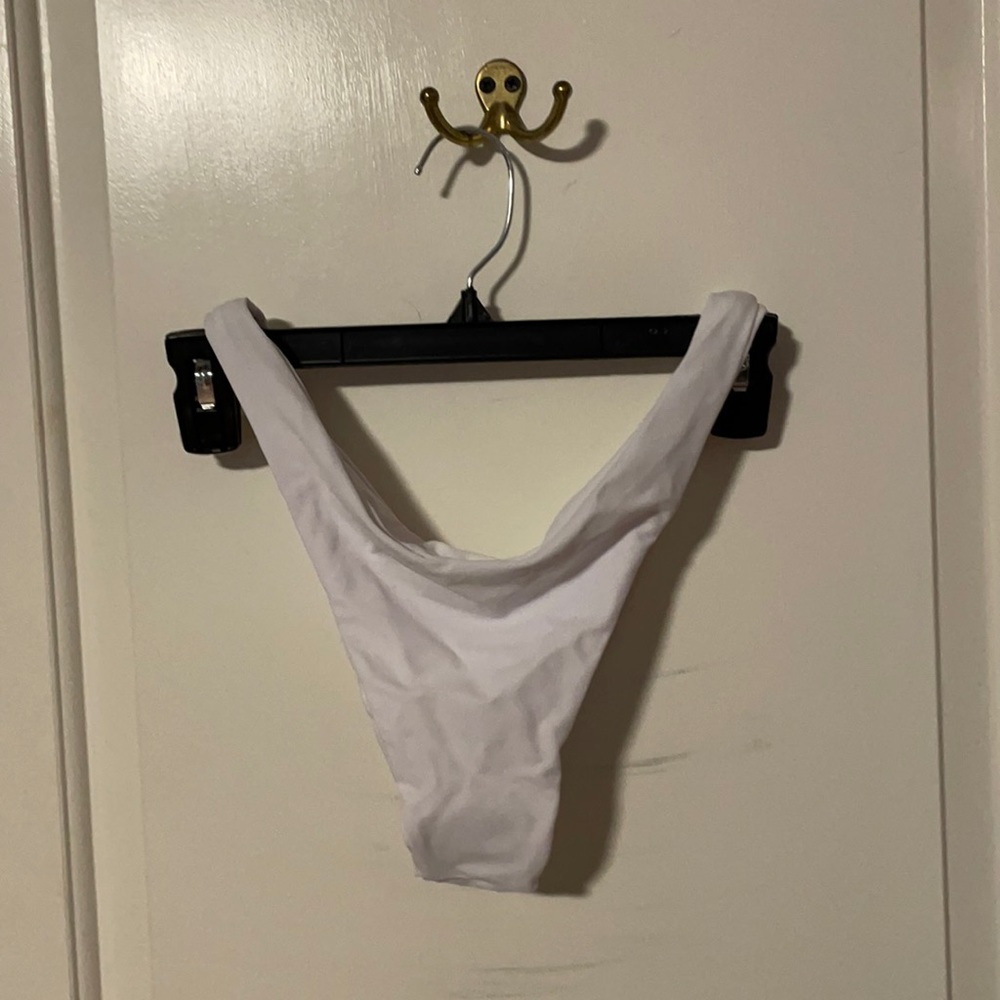 White bikini bottoms